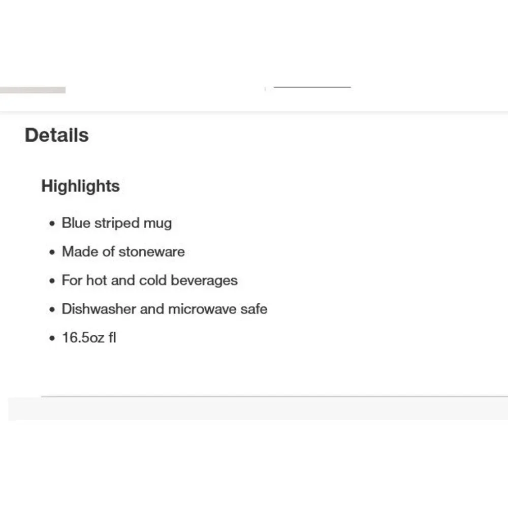 Hearth & Hand Magnolia Coffee Mug Cup Yellow White Stripe Summer Collection - Picture 4 of 4